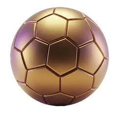 Golden soccer ball with a radiant sheen, a celebratory sphere for the champions