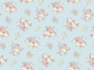 Dreamy Landscapes Hand Painted Curly Floral Compositions