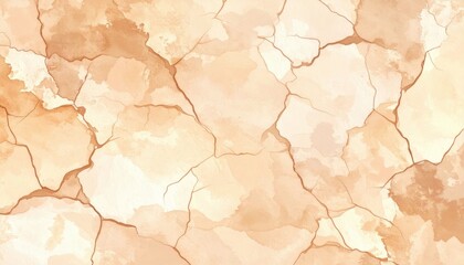 Cracked Beige Abstract Watercolor Texture Background