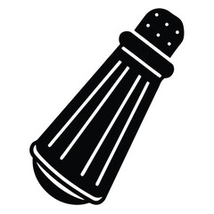 baker element isolated icing sugar shaker on white background