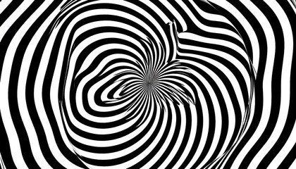 Abstract Spiral Optical Illusion.