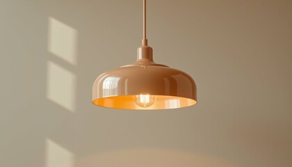 Obraz premium Elegant Ceiling Lamp Lighting Minimalist Interior Home Decor Modern Style Soft Ambiance Warm Glow
