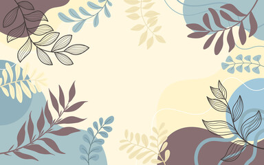 Background with beautiful. Hand drawn colourful art background design.