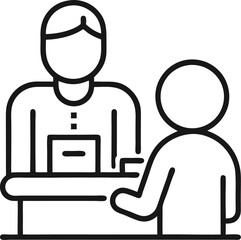 Interview vector icon