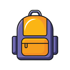 Modern Trendy Backpack Icon vector design for Branding.