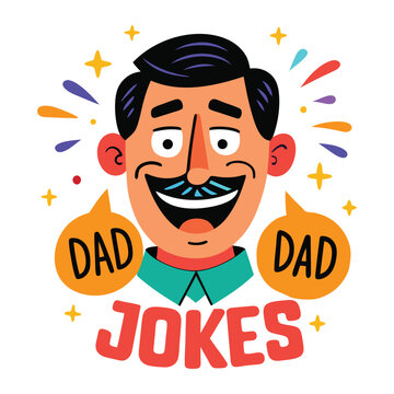Funny Dad Jokes Icon Set for Father&rsquo;s Day &ndash; Humorous Vector Illustration Pack, Celebrate Father&rsquo;s Day with a smile! This hilarious dad jokes icon set features fun, quirky, and pun-filled vector. 
