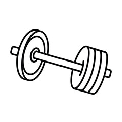 dumbbell isolated on white background