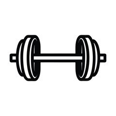 dumbbell isolated on white