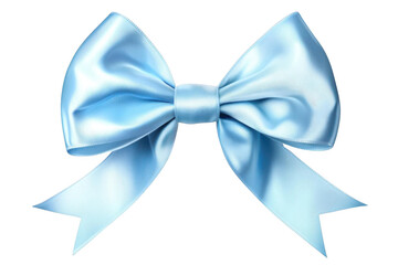 Naklejka premium A Light Blue bow tie for presents, decoration, and gift wrapping