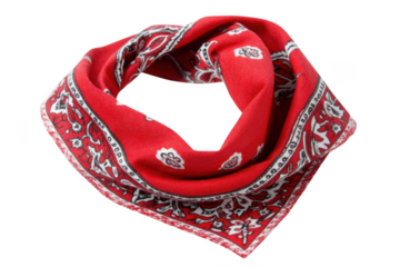 Visualize Classic Red Bandana, Style Statement for Timeless Fashion Trends
