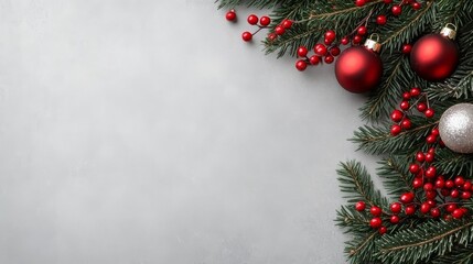 christmas decoration on wooden background