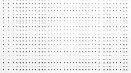 White Background with Perforated Holes for Texture and Design