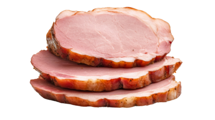 Sliced ham display culinary showcase food photography studio setting deliciously appetizing