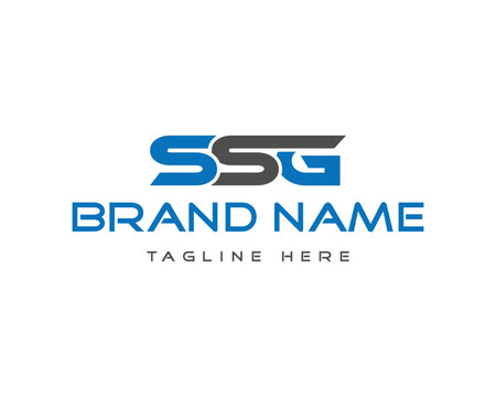 Modern SSG monogram vector template for brand identity and logo design with customizable elements