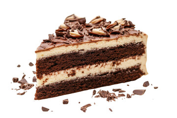 Enjoy a Slice of Delicious Chocolate Layered Cake with Delight Theme.