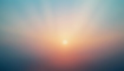 Obraz premium Soft sunset gradient background in pastel colors with sun