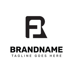 Letters FPR or FR Monogram Logo, suitable for any business with FPR FRP PRF PFR RPF RFP FR RF initials