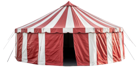circus tent isolated on white	
