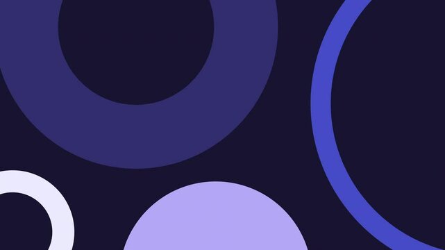 Dynamic overlapping circles animation creating a contemporary and visually engaging backdrop