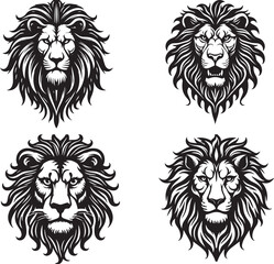 This lion head design shows power, pride, and fearless elegance