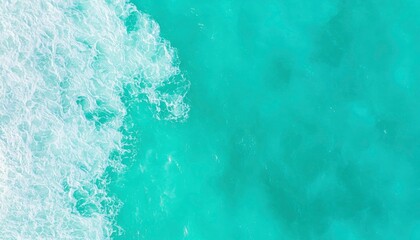 Turquoise ocean waves