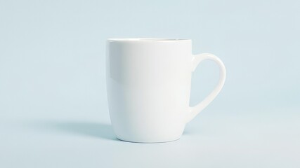 Fototapeta premium Blank White Ceramic Coffee Mug Mockup - Design Concept