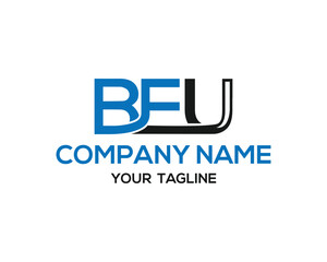 BEU letter logo design vector template for company branding and identity solutions professional graphic element