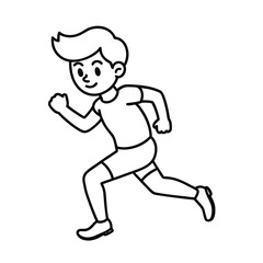 running man vector