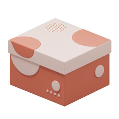 Stylish Geometric Gift Box Design in Pastel Hues