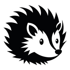 Cute Hedgehog Silhouettes in Various Poses