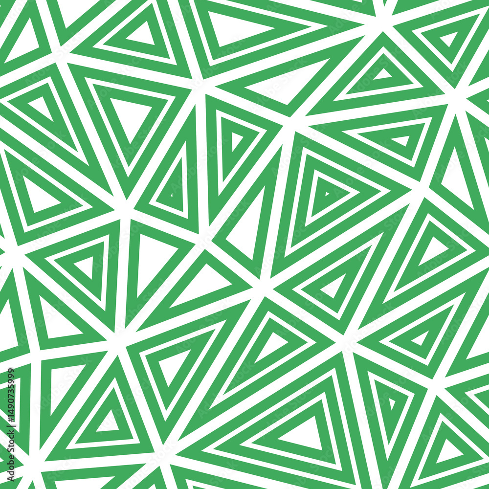 Poster vector science background. big shape size. multiple repeated inner triangles. solid color style. rep