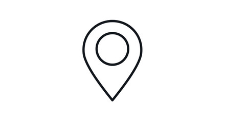 Location pointer symbol centered dark background