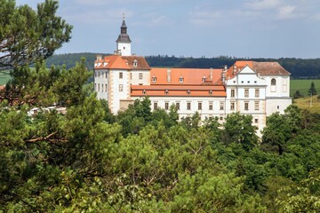 Obraz premium Jevisovice castle, Moravian castle, Czech Republic
