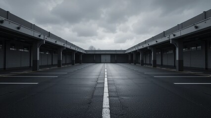 Obraz premium Rooftop park area simetris large