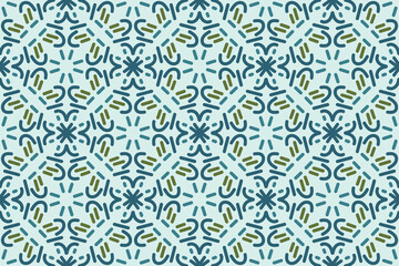 oriental pattern. blue, white and gold background with Arabic ornaments. Pattern, background and wallpaper for your design. Textile ornament. Vector illustration