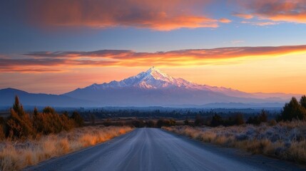 Fototapeta premium sunset in the mountains