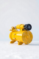 Fototapeta premium Industrial Yellow Compressor Pump Machine