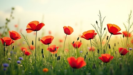 Fototapeta premium field of poppies