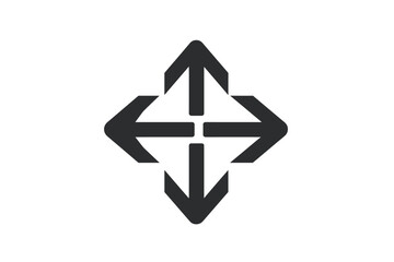 Fototapeta premium Different ways arrows, icon in line design. Ways, arrows, directional arrow, navigation sign, multi-direction on white background vector. Different ways arrows, icon in line design editable stroke.