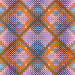 Yarn seamless pattern, yarn texture background, Seamless knitted detailed pattern. Knitting vector pattern. Vector texture seamless pattern. White knit texture seamless pattern.