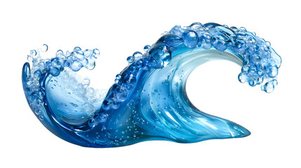 Custom vertical slats landscapes with your photo Crystal Clear Ocean Wave A Stunning 3D Render of a Breaking Wave with Bubbles