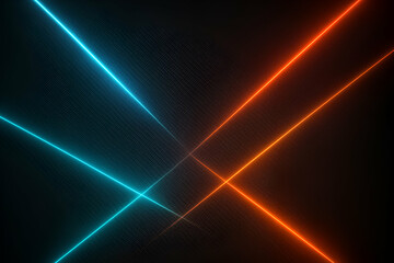 Fototapeta premium Dynamic laser light patterns in vibrant colors.