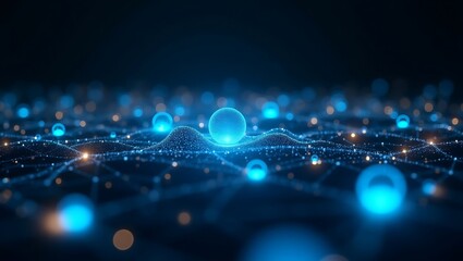 Obraz premium High quality Professional Abstract digital network data sphere technology stock image