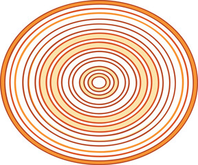 Concentric Line Circles Vector Design.