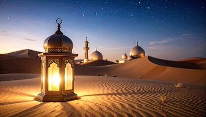 Desert Mosque Lantern Night.