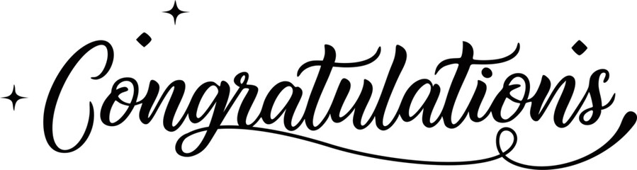 congratulation typography vector