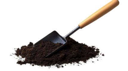 Garden trowel isolated on transparent background