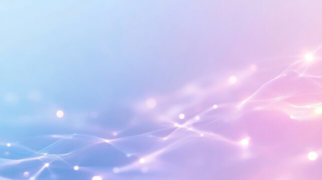 Abstract glowing wave network in pastel colors
 - Powered by Adobe