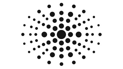 Minimal Dot Grid Pattern on White Background.