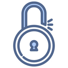Unlock Blue Icon